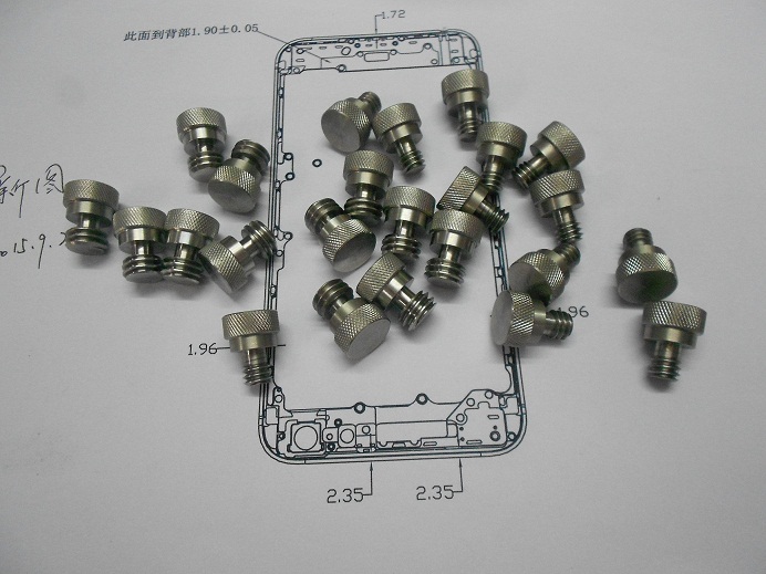 Custom aluminum knurling parts