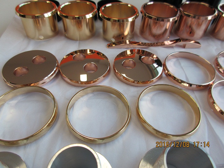High quality aluminum housing with rose gold plating
